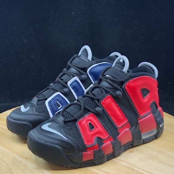 Nike Air More Uptempo 96 (GS) Shoes DM0017-001 Black/Red/Blue multiple sizes - Picture 2 of 9
